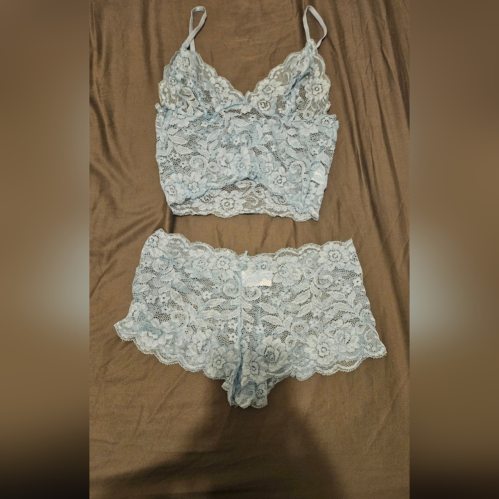 Light Blue Lace Women's Intimate